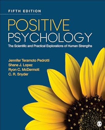 Positive Psychology textbook cover - Big sunflower on blue background